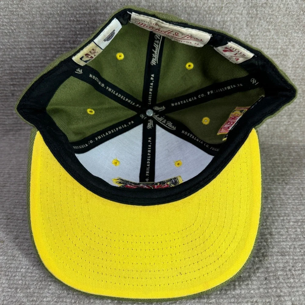 New Jersey Nets Mitchell & Ness Hat Mens 7 1/4 Green NBA Draft Hardwood Classics